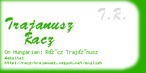 trajanusz racz business card
